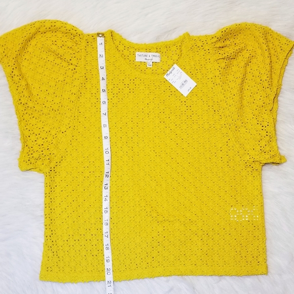 Madewell Texture & Thread Eyelet Flutter-Sleeve - Picture 4 of 5